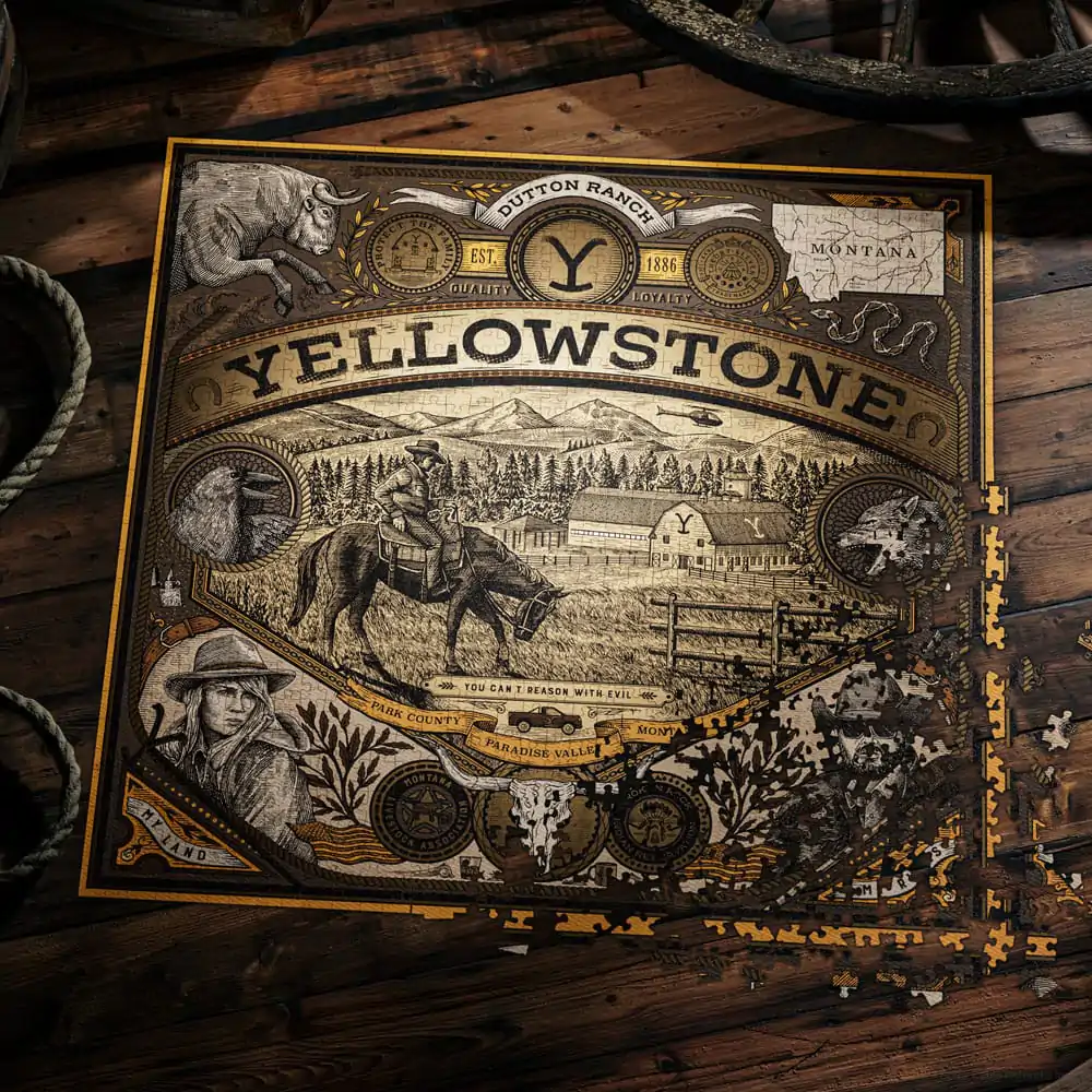 Yellowstone mehrdimensionales Puzzle (1000 Teile) Produktfoto