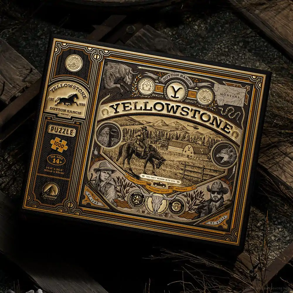 Yellowstone mehrdimensionales Puzzle (1000 Teile) Produktfoto