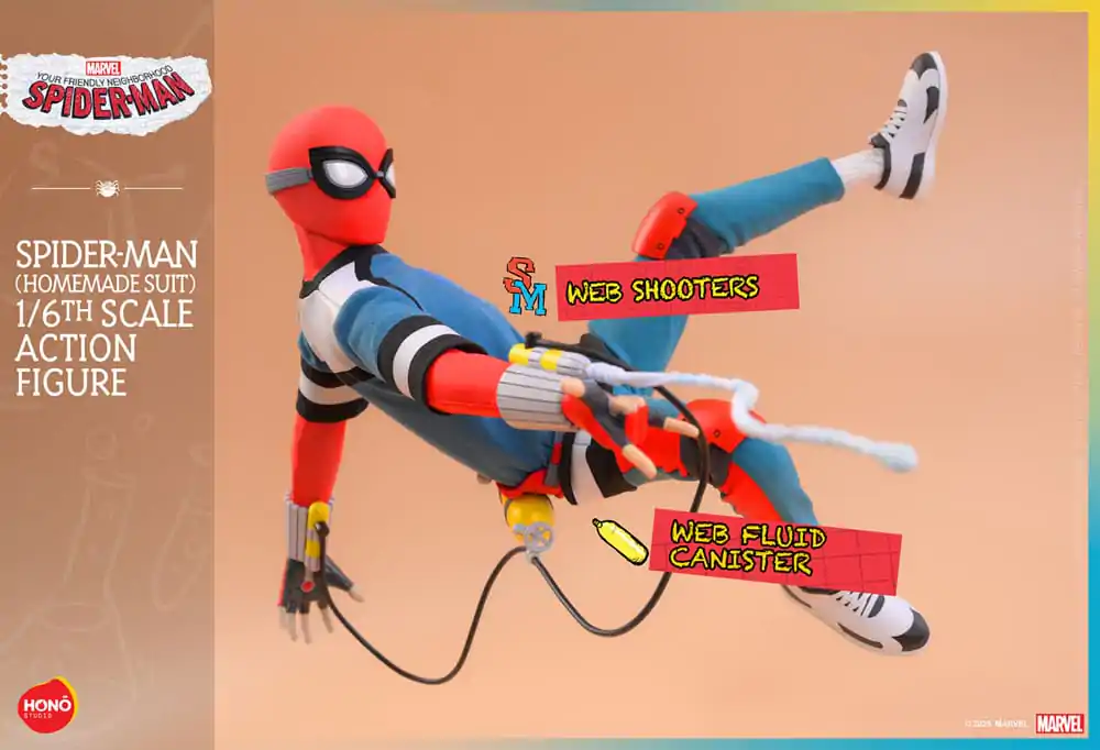 Your Friendly Neighborhood Spider-Man Actionfigur 1/6 Spider-Man (Homemade Suit) 29 cm Produktfoto