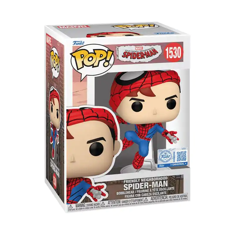 Your Friendly Neighborhood Spider-Man Funko POP! Vinyl Figur Spider-man(Unmasked) *Exclusive Version* 9 cm Produktfoto