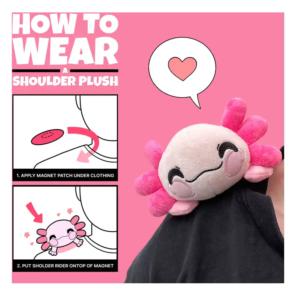 Youtooz Original Plüschfigur Axolotl Shoulder Rider 15 cm Produktfoto