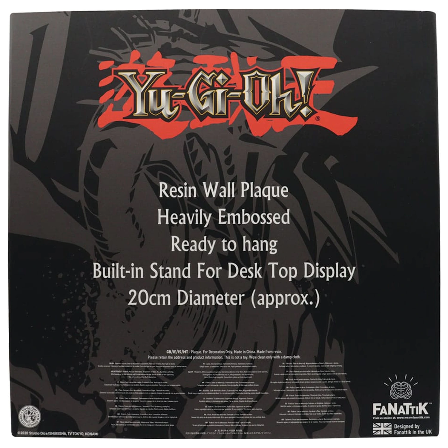 Yu-Gi-Oh! Harz Plakette Blue-Eyes White Dragon Produktfoto