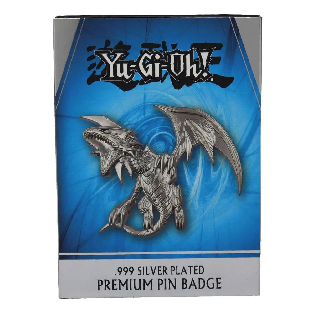 Yu-Gi-Oh! Ansteck-Pin Blue Eyes White Dragon (versilbert) Produktfoto