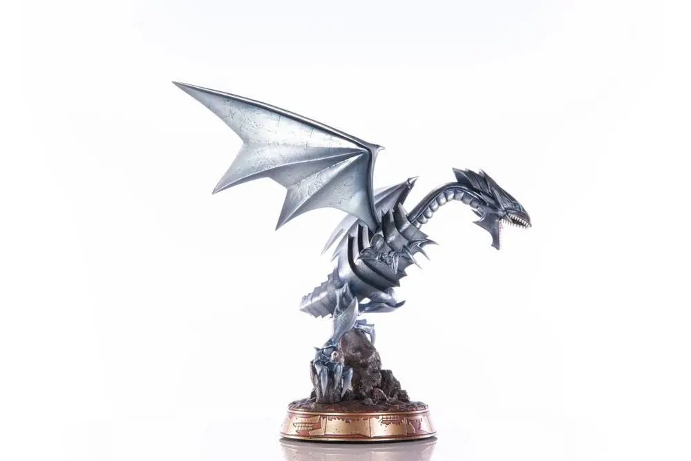 Yu-Gi-Oh! PVC Statue Blue-Eyes White Dragon Silver Edition 35 cm Produktfoto