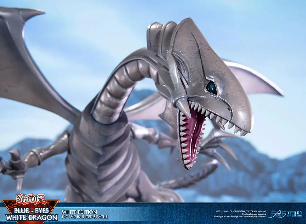 Yu-Gi-Oh! PVC Statue Blue-Eyes White Dragon White Edition 35 cm Produktfoto
