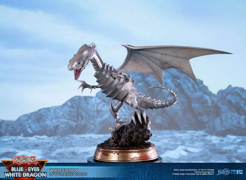 Yu-Gi-Oh! PVC Statue Blue-Eyes White Dragon White Edition 35 cm Produktfoto