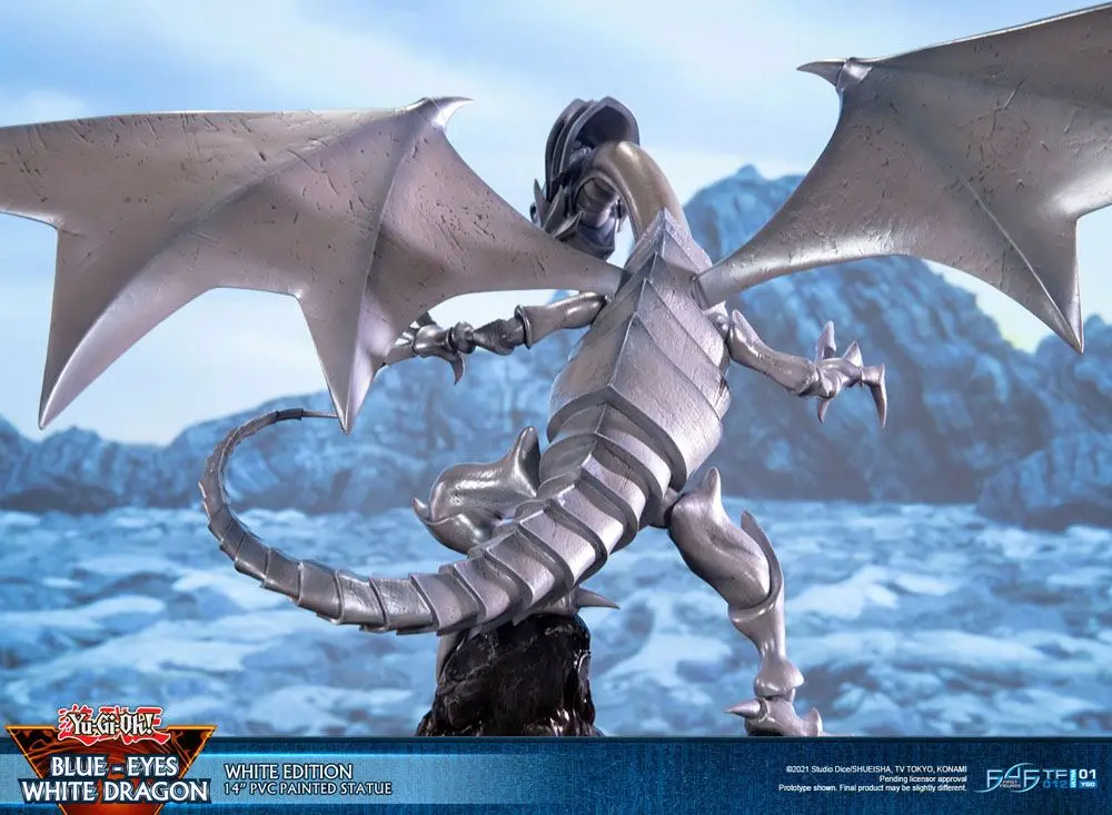 Yu-Gi-Oh! PVC Statue Blue-Eyes White Dragon White Edition 35 cm Produktfoto