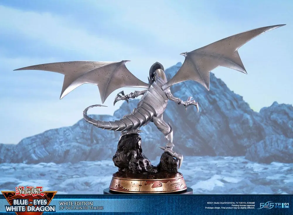 Yu-Gi-Oh! PVC Statue Blue-Eyes White Dragon White Edition 35 cm Produktfoto