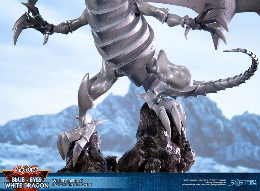 Yu-Gi-Oh! PVC Statue Blue-Eyes White Dragon White Edition 35 cm Produktfoto