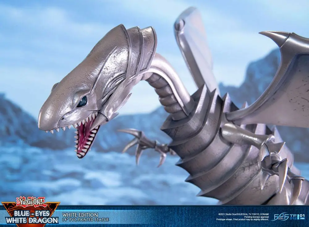 Yu-Gi-Oh! PVC Statue Blue-Eyes White Dragon White Edition 35 cm Produktfoto