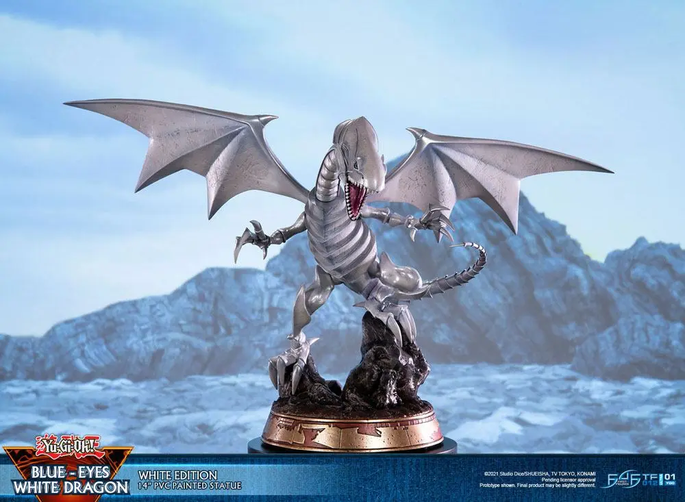 Yu-Gi-Oh! PVC Statue Blue-Eyes White Dragon White Edition 35 cm Produktfoto