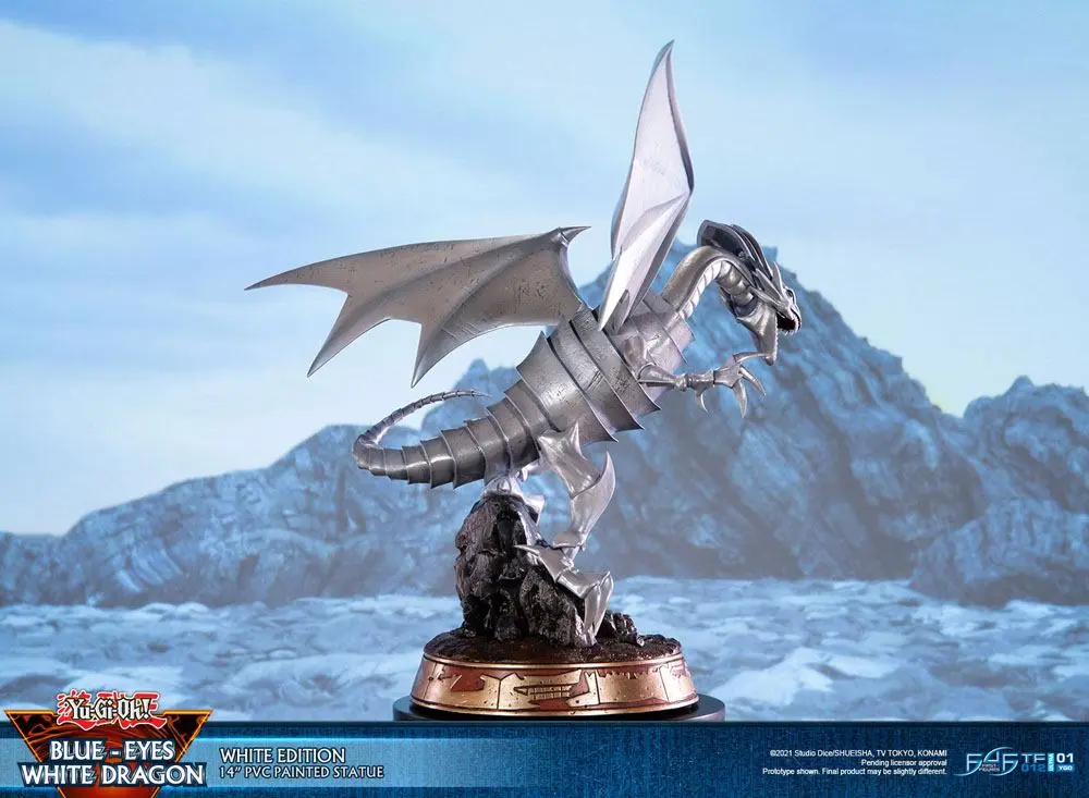 Yu-Gi-Oh! PVC Statue Blue-Eyes White Dragon White Edition 35 cm Produktfoto