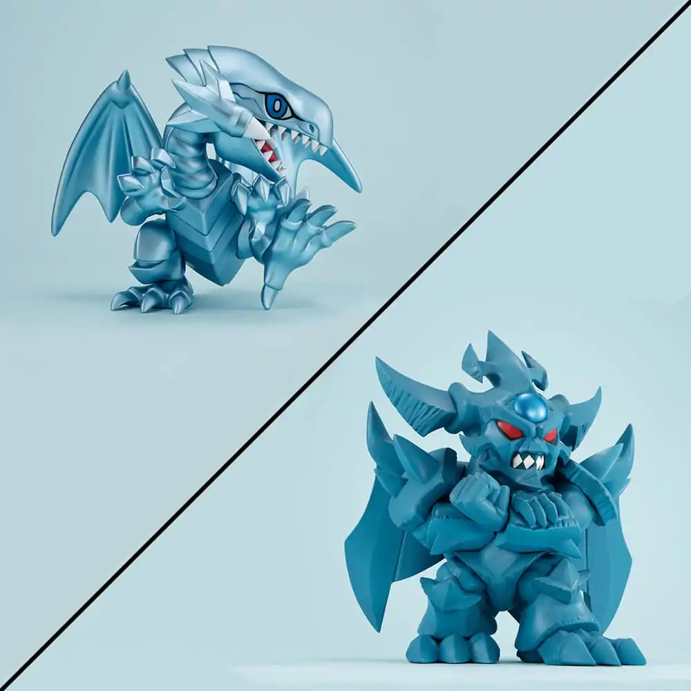 Yu-Gi-Oh! Duel Monsters Megatoon PVC Statue Blue Eyes White Dragon & Obelisk the Tormentor (with gift) Produktfoto