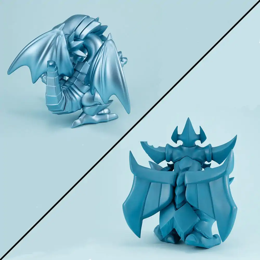 Yu-Gi-Oh! Duel Monsters Megatoon PVC Statue Blue Eyes White Dragon & Obelisk the Tormentor (with gift) Produktfoto