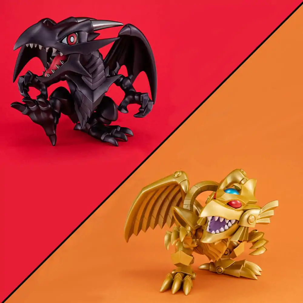 Yu-Gi-Oh! Duel Monsters Megatoon PVC Statue Red Eyes Black Dragon & The Winged Dragon of Ra 13 cm (with gift) Produktfoto