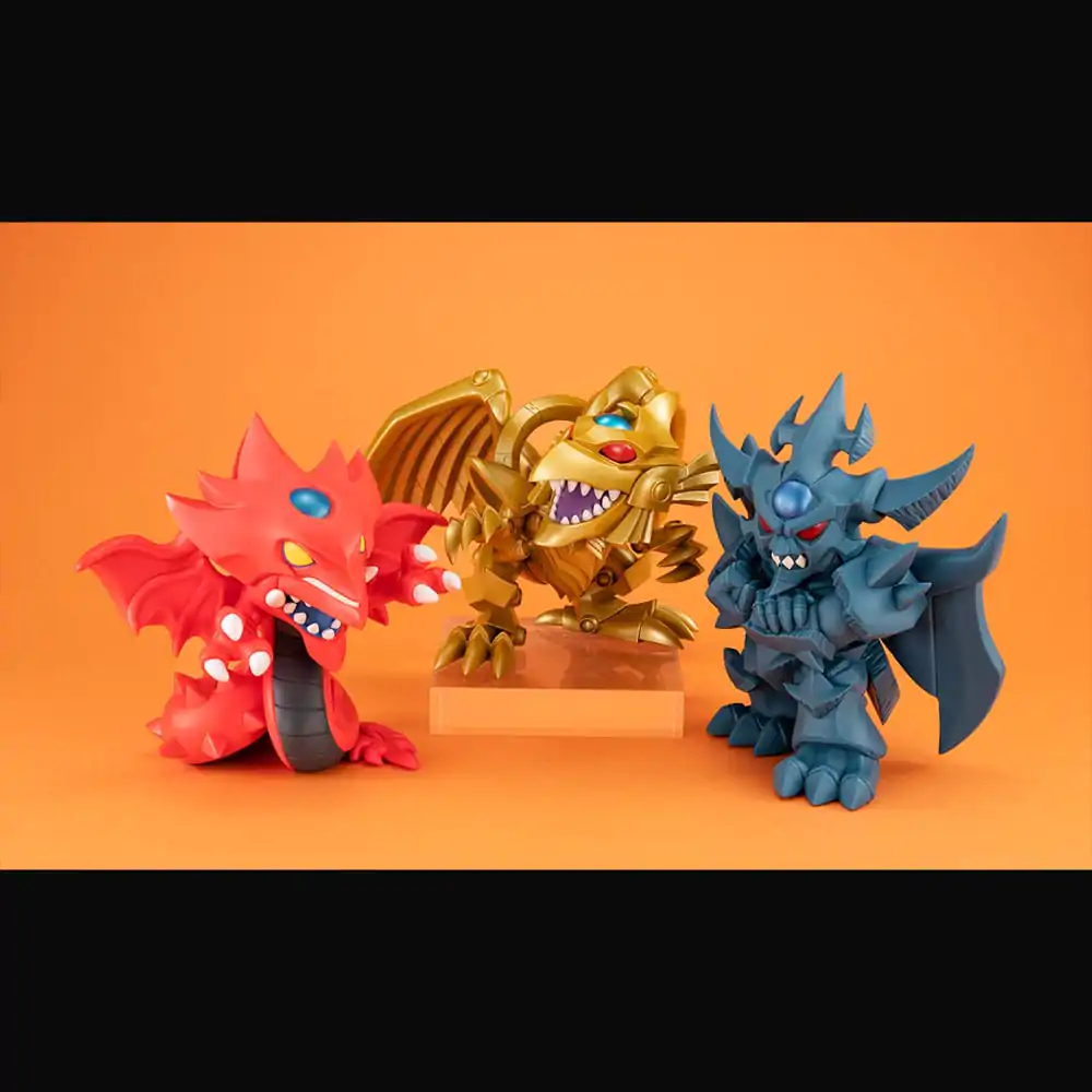 Yu-Gi-Oh! Duel Monsters Megatoon PVC Statue Red Eyes Black Dragon & The Winged Dragon of Ra 13 cm (with gift) Produktfoto