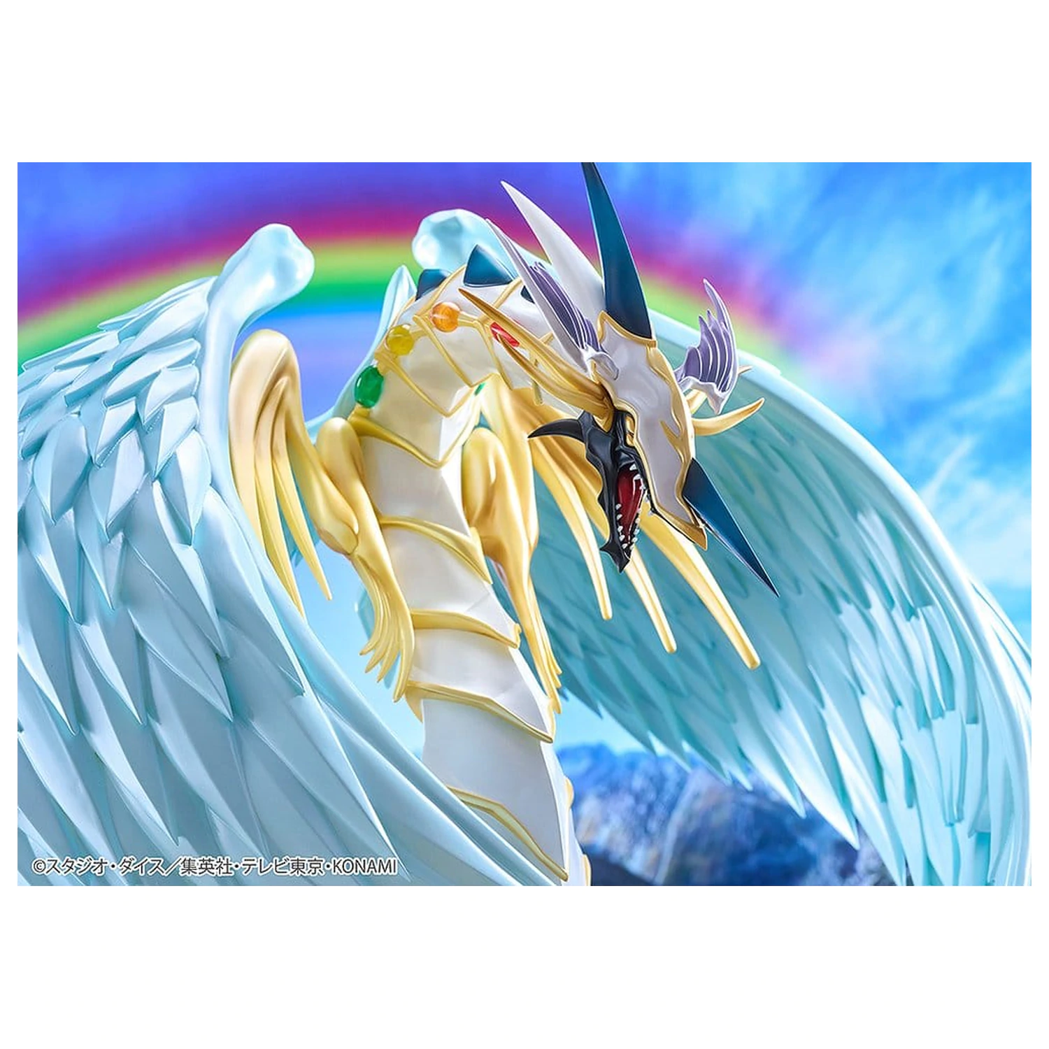 Yu-Gi-Oh! GX PVC Figur Rainbow Dragon 28 cm Produktfoto
