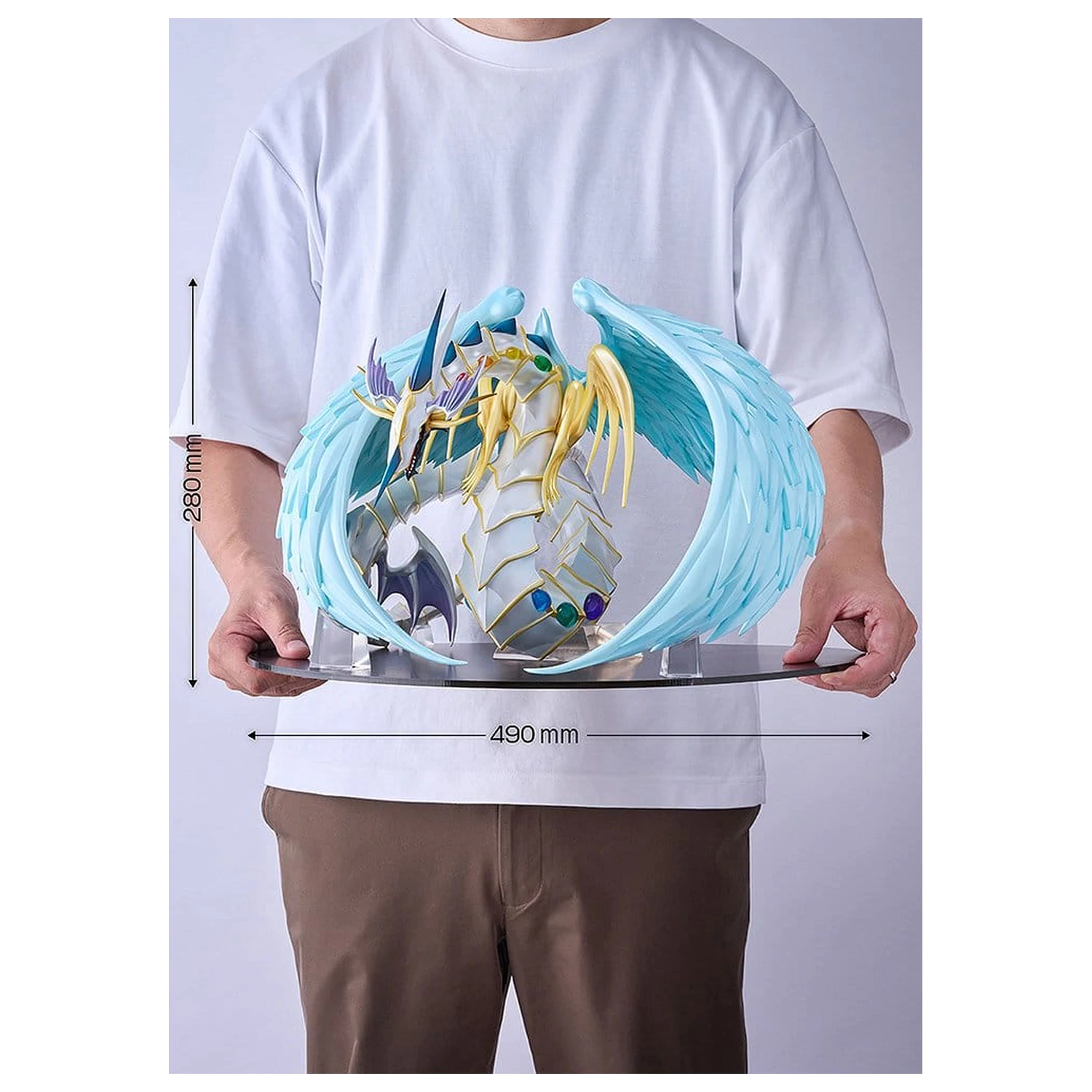 Yu-Gi-Oh! GX PVC Figur Rainbow Dragon 28 cm Produktfoto