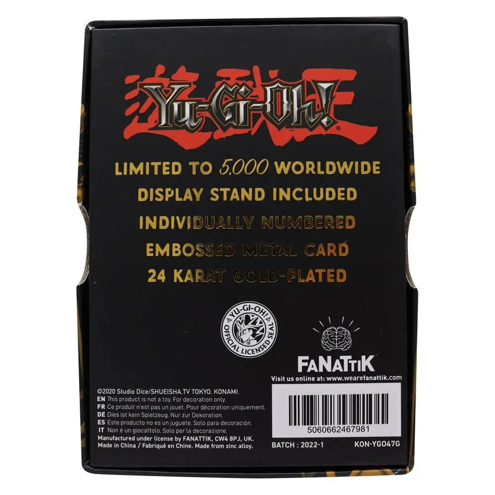 Yu-Gi-Oh! Metallbarren Dark Paladin Limited Edition (vergoldet) Produktfoto