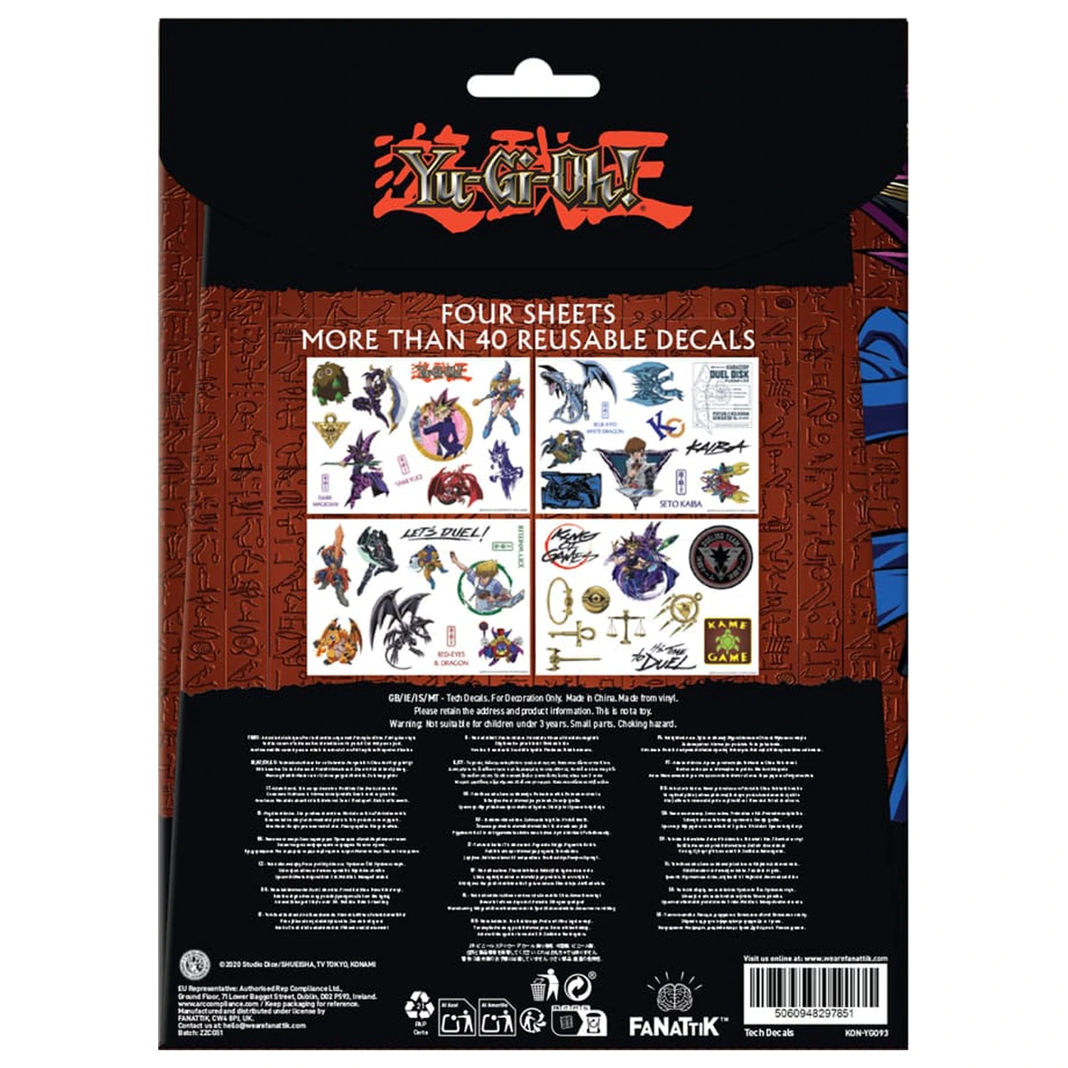 Yu-Gi-Oh! Technik Aufkleber Pack Produktfoto