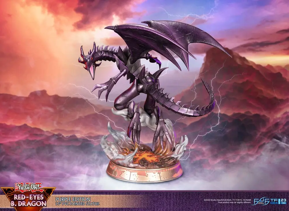 Yu-Gi-Oh! PVC Statue Red-Eyes B. Dragon Purple Colour 33 cm termékfotó