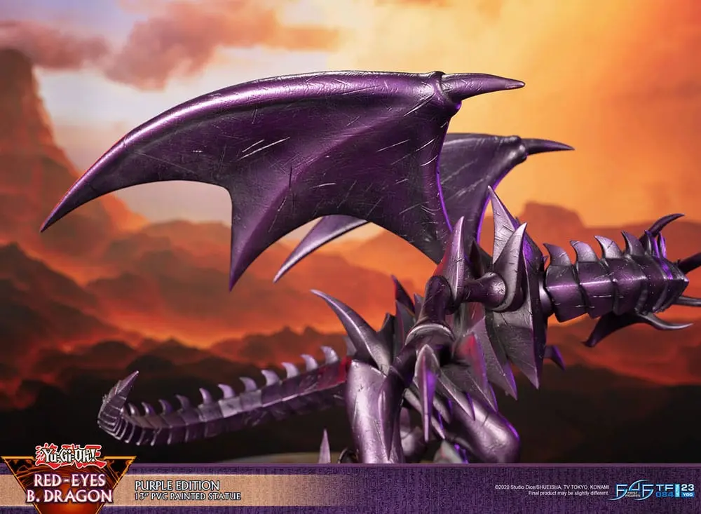 Yu-Gi-Oh! PVC Statue Red-Eyes B. Dragon Purple Colour 33 cm termékfotó