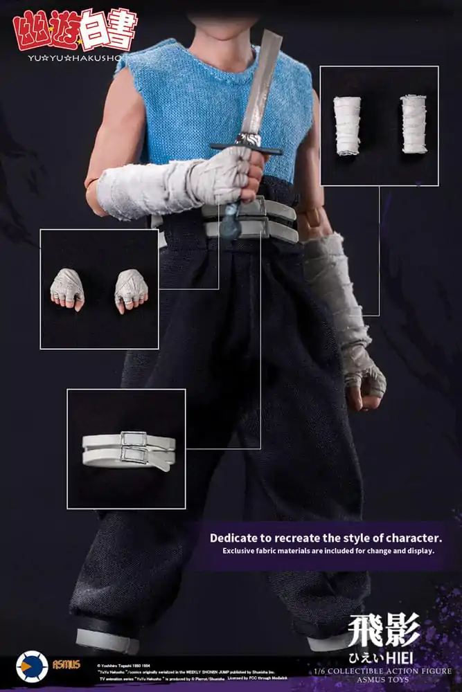 Yu Yu Hakusho Actionfigur 1/6 Hiei 30 cm Produktfoto