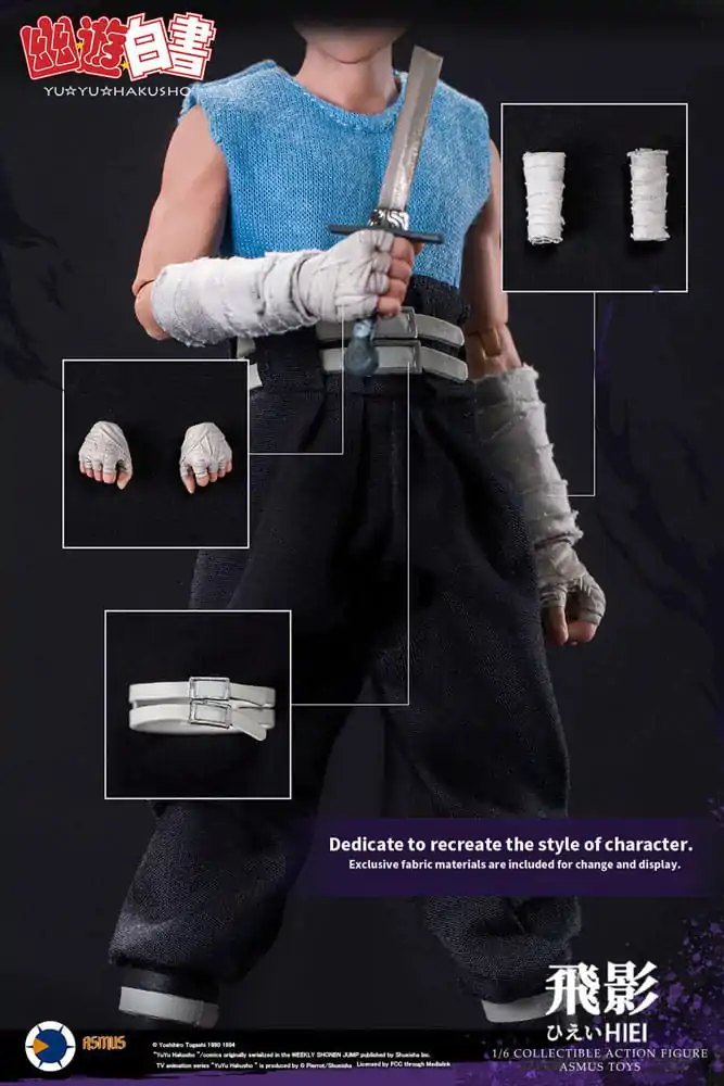 Yu Yu Hakusho Actionfigur 1/6 Hiei (Luxury Version) 30 cm Produktfoto