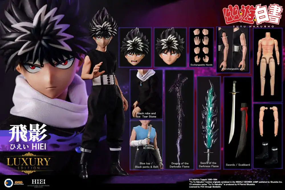 Yu Yu Hakusho Actionfigur 1/6 Hiei (Luxury Version) 30 cm Produktfoto