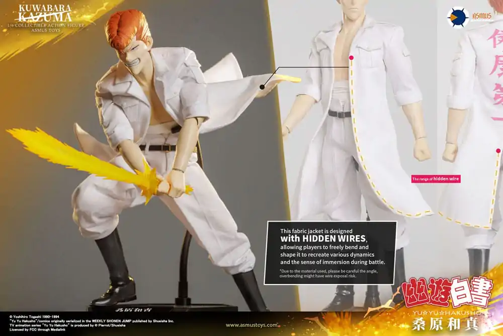 Yu Yu Hakusho Actionfigur 1/6 Kazuma Kuwabara 30 cm termékfotó