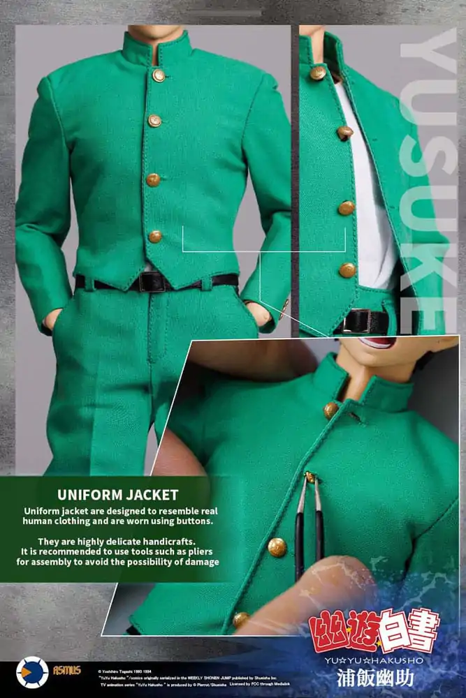 Yu Yu Hakusho Actionfigur 1/6 Yusuke Urameshi 30 cm Produktfoto