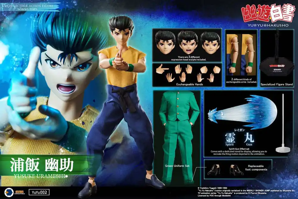 Yu Yu Hakusho Actionfigur 1/6 Yusuke Urameshi 30 cm Produktfoto