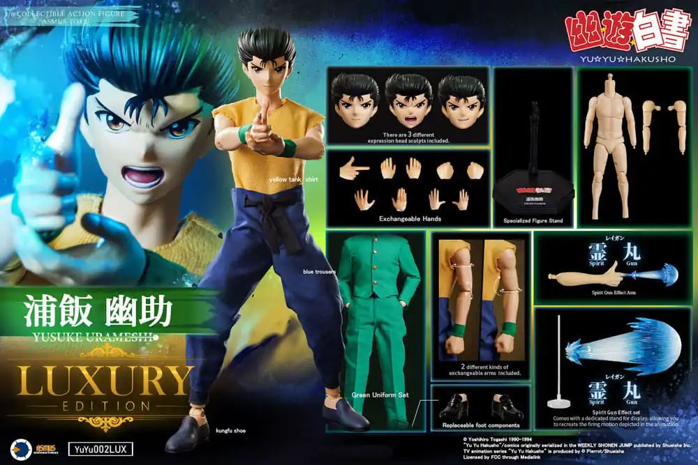 Yu Yu Hakusho Actionfigur 1/6 Yusuke Urameshi (Luxury Version) 30 cm Produktfoto