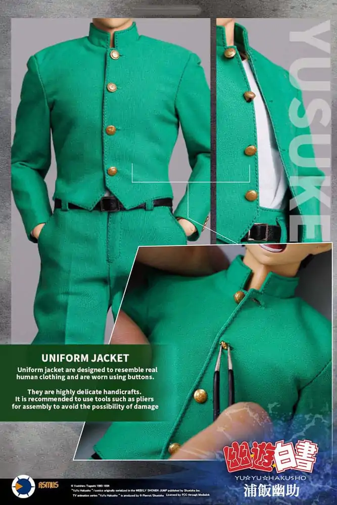 Yu Yu Hakusho Actionfigur 1/6 Yusuke Urameshi (Luxury Version) 30 cm Produktfoto