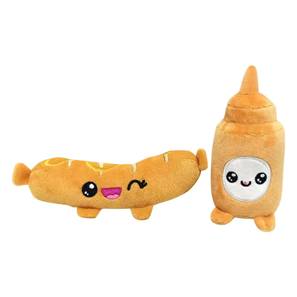 Yummis Together Plüschfiguren 2er Pack Sausage & Mustard in Take Away Bag 21 cm Produktfoto