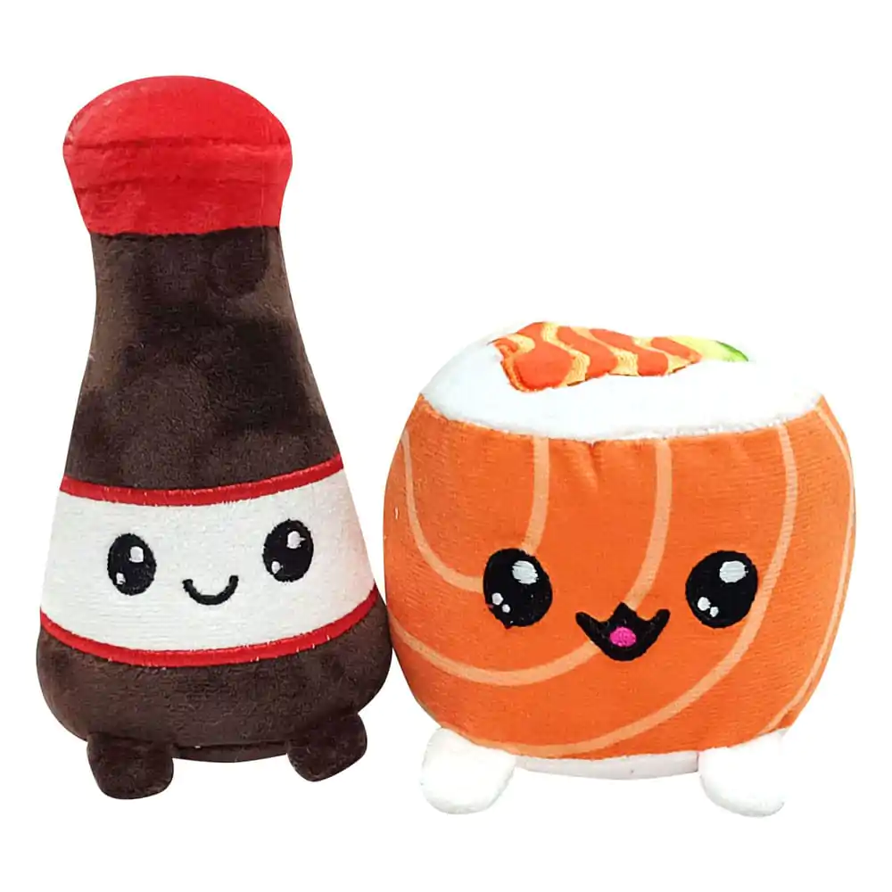 Yummis Together Plüsch Figuren 2er-Pack Uramaki & Soya in Take Away Tasche 21 cm Produktfoto