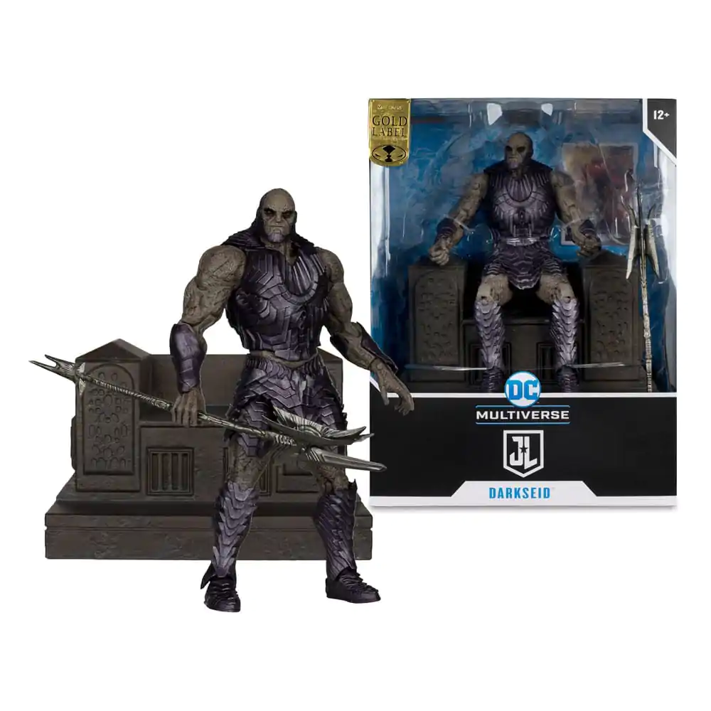 Zack Snyder's Justice League DC Multiverse Mega Actionfigur Darkseid with Throne (Gold Label) 24 cm termékfotó