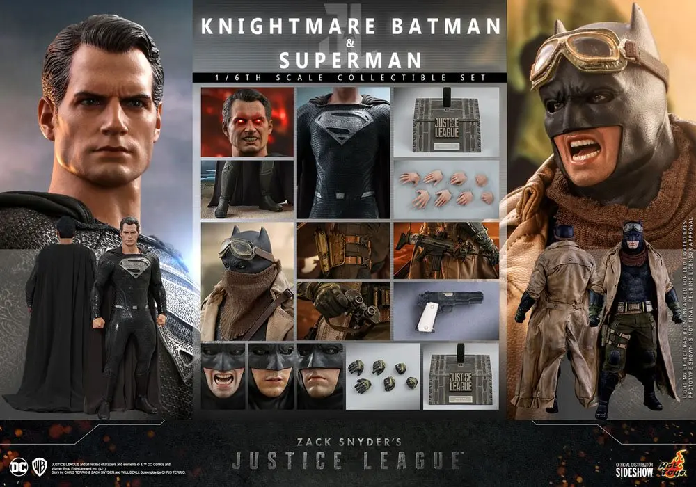 Zack Snyder's Justice League Actionfiguren Doppelpack 1/6 Knightmare Batman and Superman 31 cm termékfotó