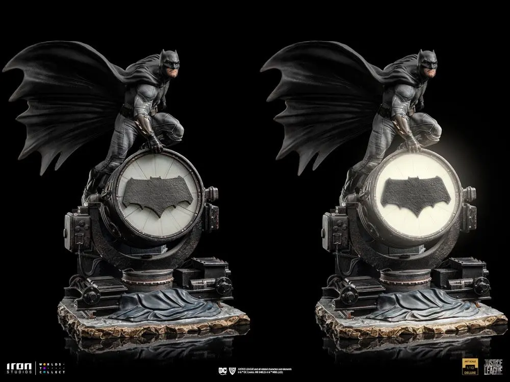 Zack Snyder's Justice League Deluxe Art Scale Statue 1/10 Batman on Batsignal 28 cm Produktfoto