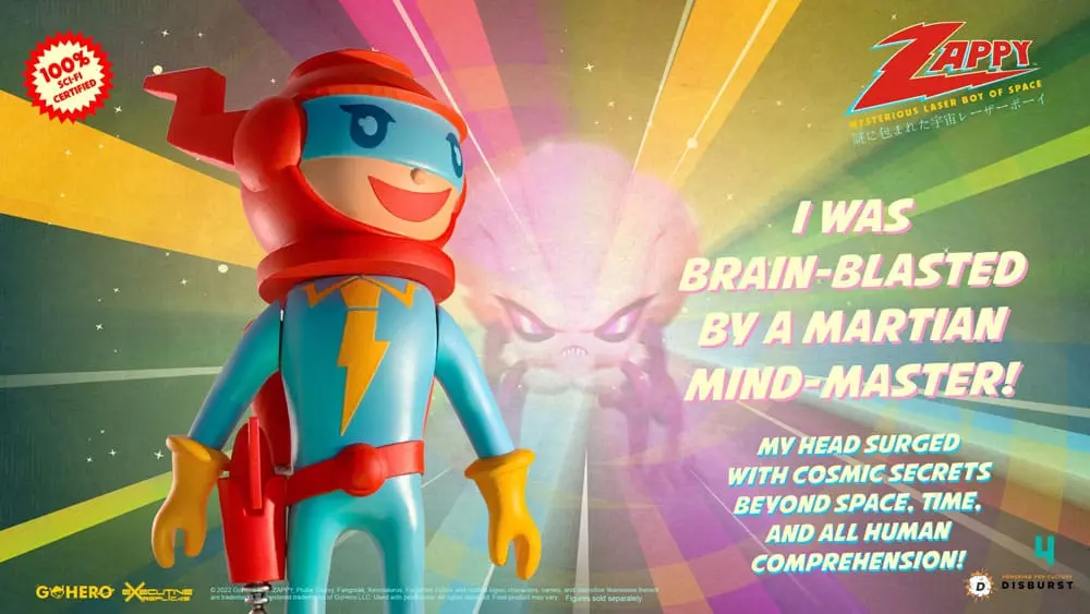 Zappy Actionfigur Mysterious Laser Boy of Space 22 cm Produktfoto