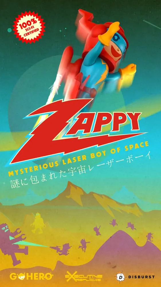Zappy Actionfigur Mysterious Laser Boy of Space 22 cm Produktfoto