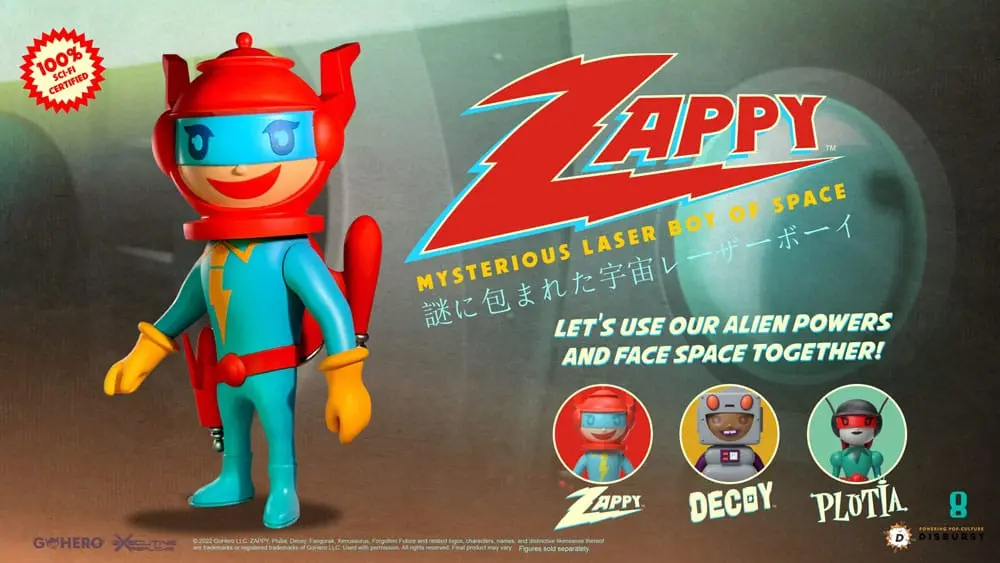 Zappy Actionfigur Mysterious Laser Boy of Space 22 cm Produktfoto