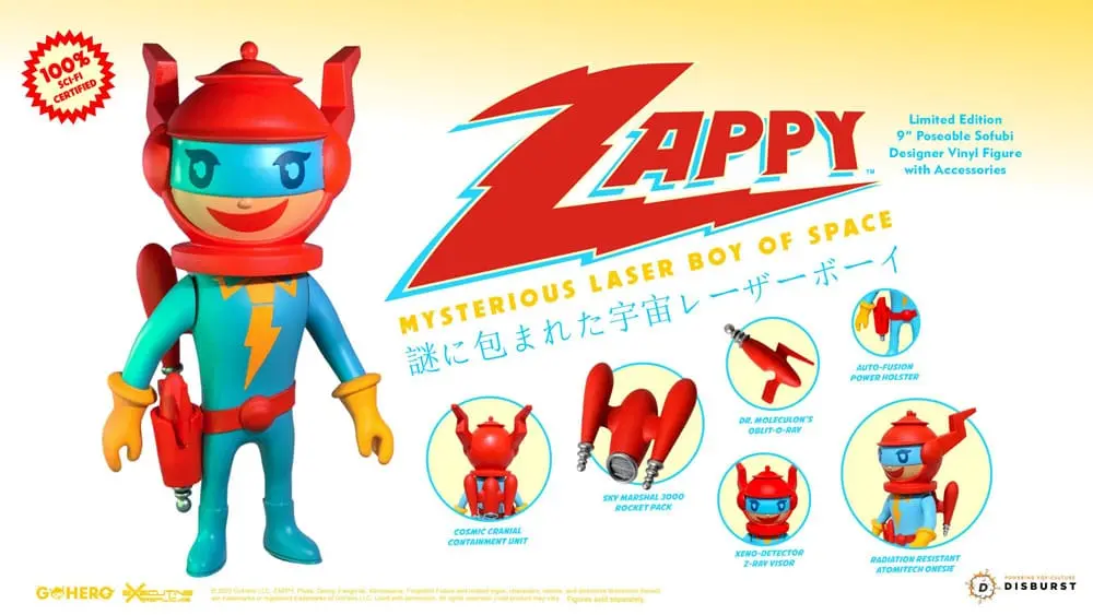 Zappy Actionfigur Mysterious Laser Boy of Space 22 cm Produktfoto