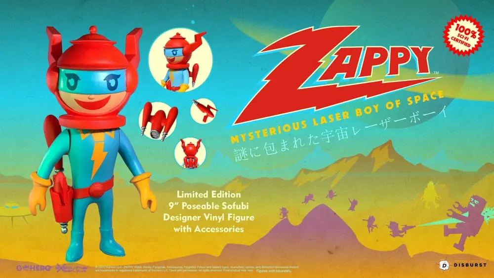 Zappy Actionfigur Mysterious Laser Boy of Space 22 cm Produktfoto