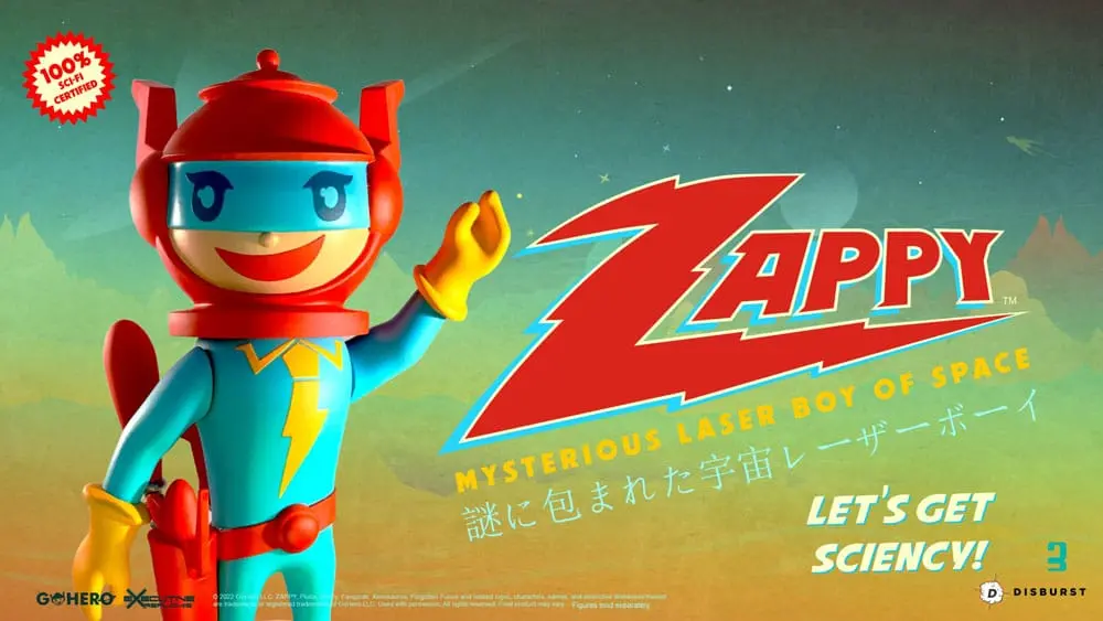 Zappy Actionfigur Mysterious Laser Boy of Space 22 cm Produktfoto