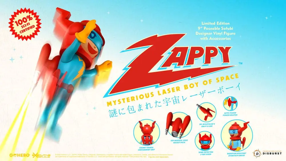 Zappy Actionfigur Mysterious Laser Boy of Space 22 cm Produktfoto
