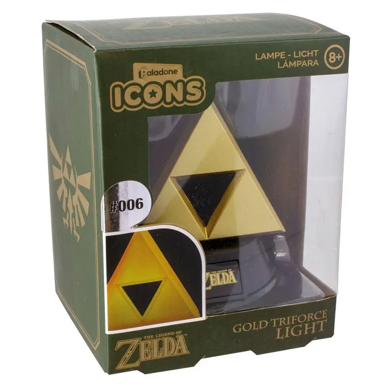 The Legend of Zelda 3D Icon Leuchte Gold Triforce 10 cm Produktfoto