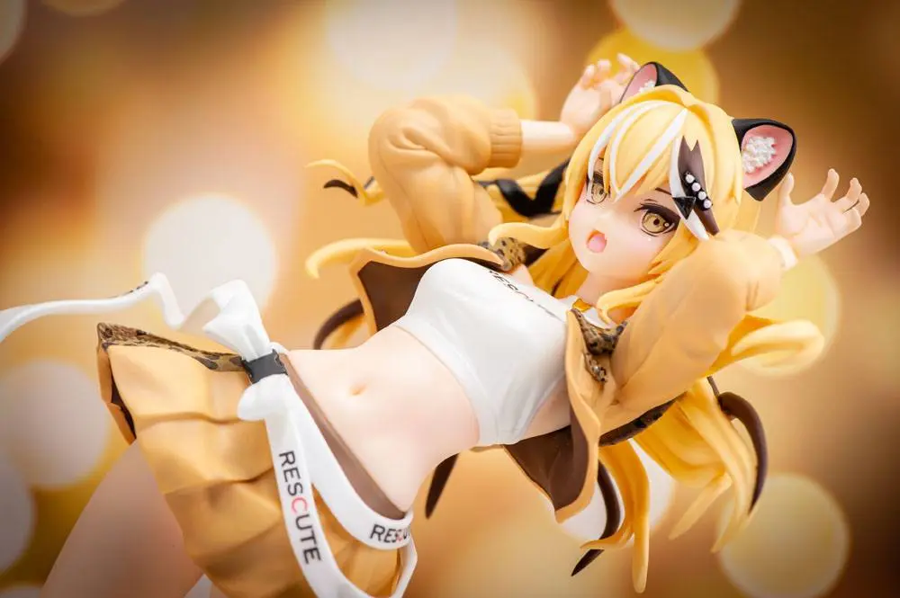 Zetsumetsukigudan PVC Statue 1/7 Rescue No. 15 Shi Hu - Leopard Cat 23 cm Produktfoto