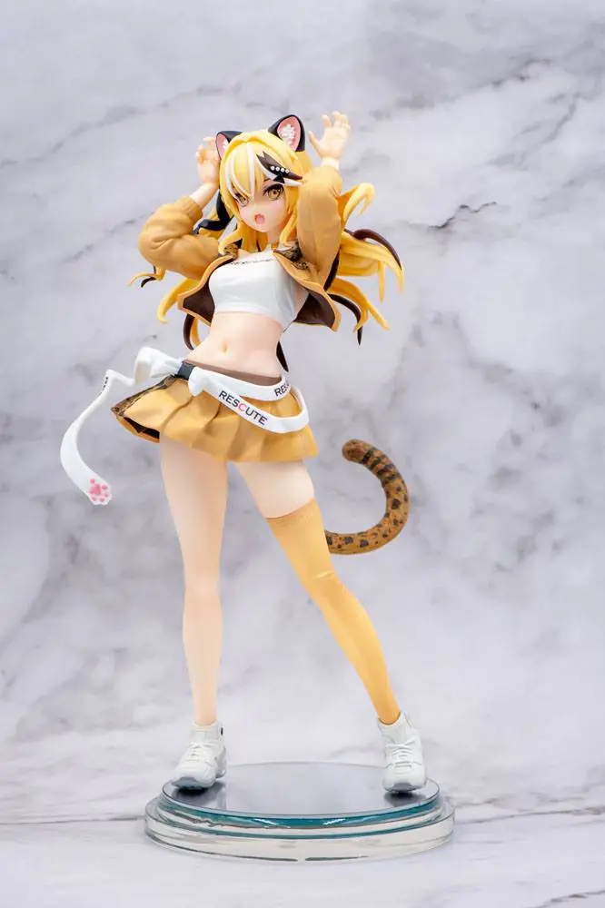 Zetsumetsukigudan PVC Statue 1/7 Rescue No. 15 Shi Hu - Leopard Cat 23 cm Produktfoto