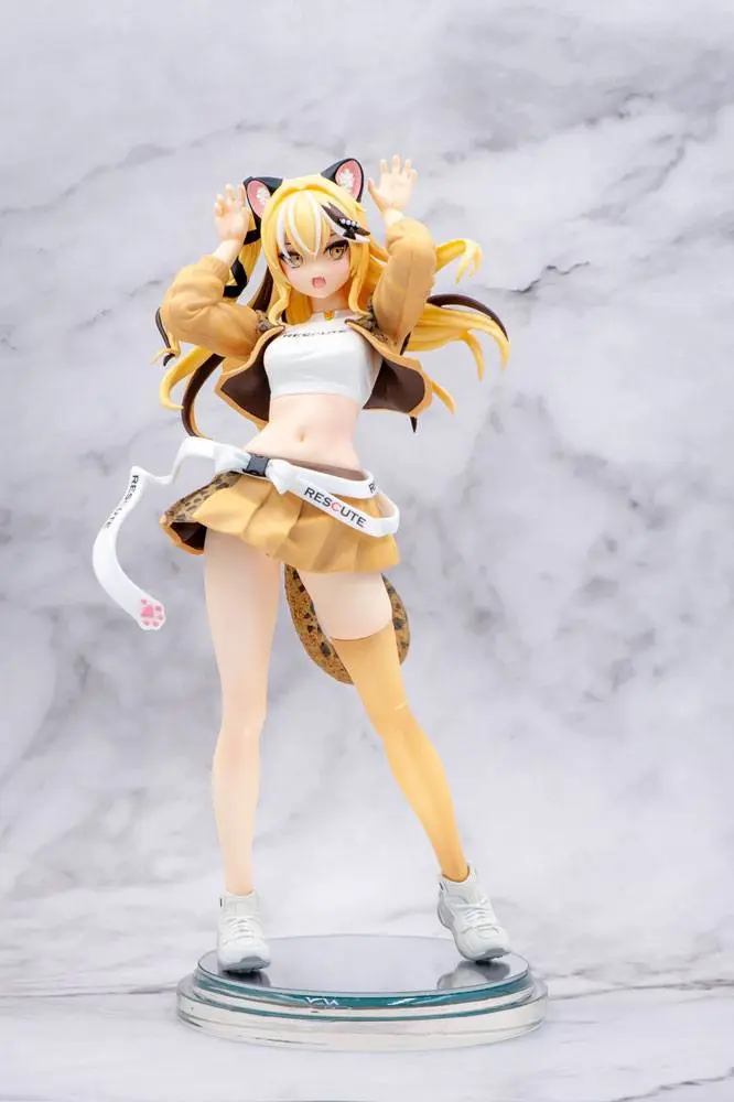 Zetsumetsukigudan PVC Statue 1/7 Rescue No. 15 Shi Hu - Leopard Cat 23 cm Produktfoto
